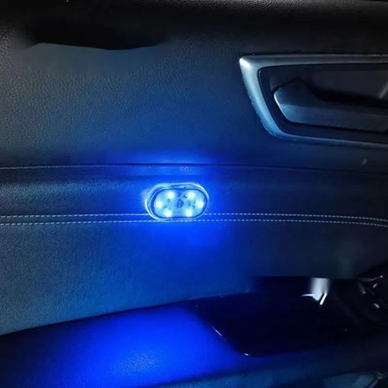 Touch-sensitive car interior LED reading lamp with four colour modes