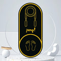 Black or pink faux leather yoga mat with 6mm thickness and non-slip surface