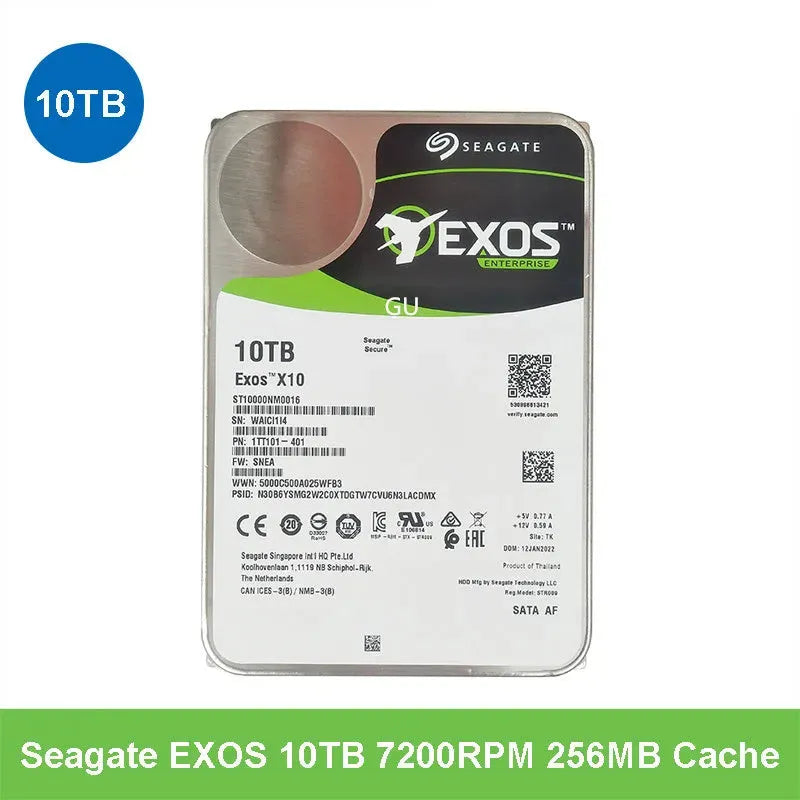 Enterprise helium mechanical hard disk model ST10000NM0086 for monitoring server and game hall use