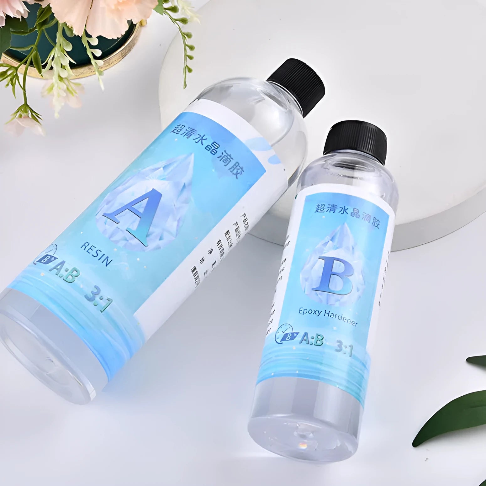 1kg bottle of epoxy resin 31 crystal glue for DIY crafts and ornaments