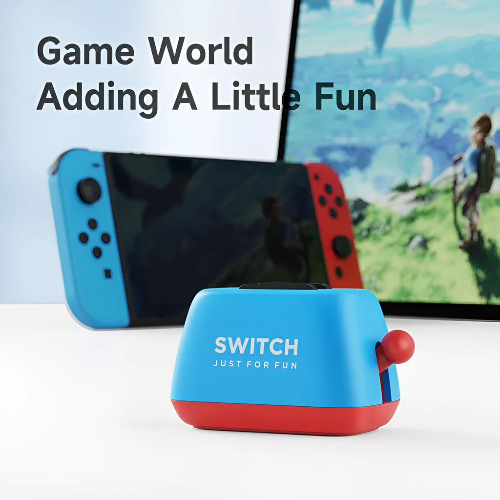 Green Nintendo Switch game card storage box with silicone base on a table