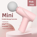 USB portable mini massage gun in pink or white, with 3-speed or 6-speed digital display option, under 36dB
