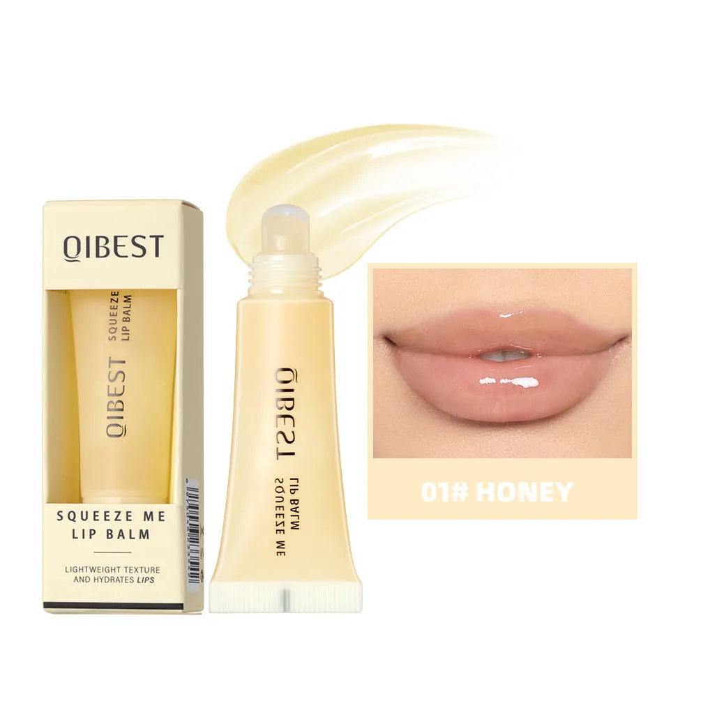Standard lipstick tube of water coagulation nourishing lip balm for moisturising.