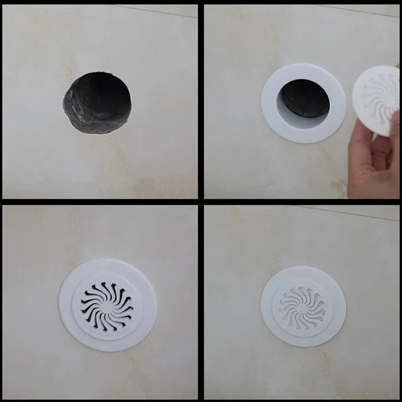 Plastic air conditioning hole cover kit with plug caps, splits, and sealing glue for wall gaps
