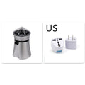 Multi-function juicer with resin body, 400ml juice capacity, 80 rpm slow press, and pulp box on kitchen counter