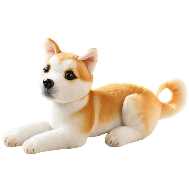 Simulation plush husky puppy doll lying posture, 25cm, soft toy for Children's Day gift