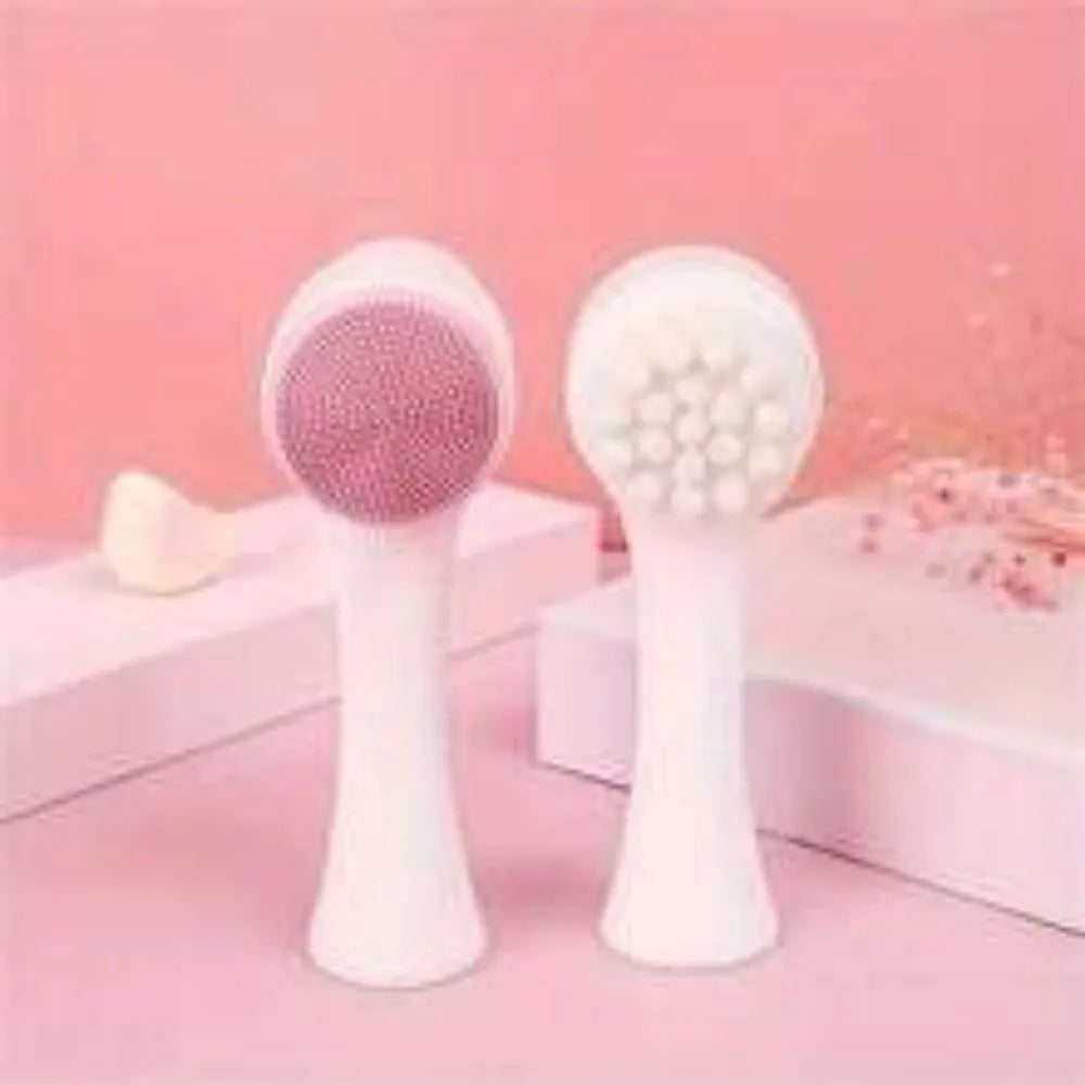 Blue pet paw brush with nylon bristles for gentle grooming of dog and cat paws