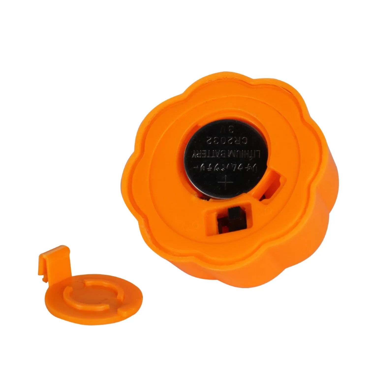 Yellow LED pumpkin light decoration 4.9x4.3 cm on a tabletop for Halloween Christmas party