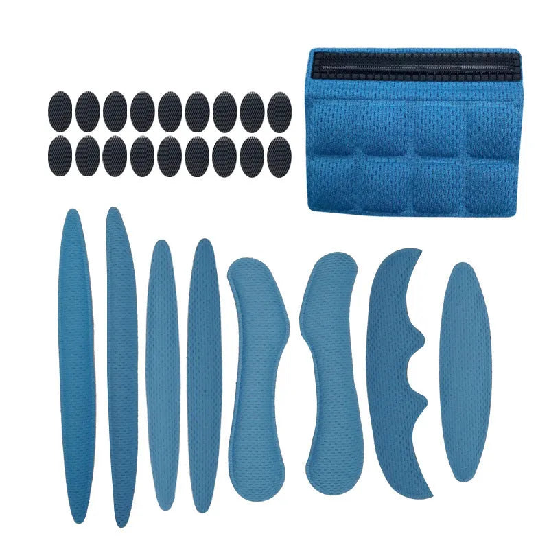 Universal cycling helmet breathable sponge liner with Velcro chin strap in multiple colours