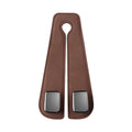 Alloy car seat hook with suede padding in various colour options for vehicle storage