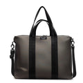 Lightweight Oxford cloth tote bag in black colour with 20-35L capacity for travel storage