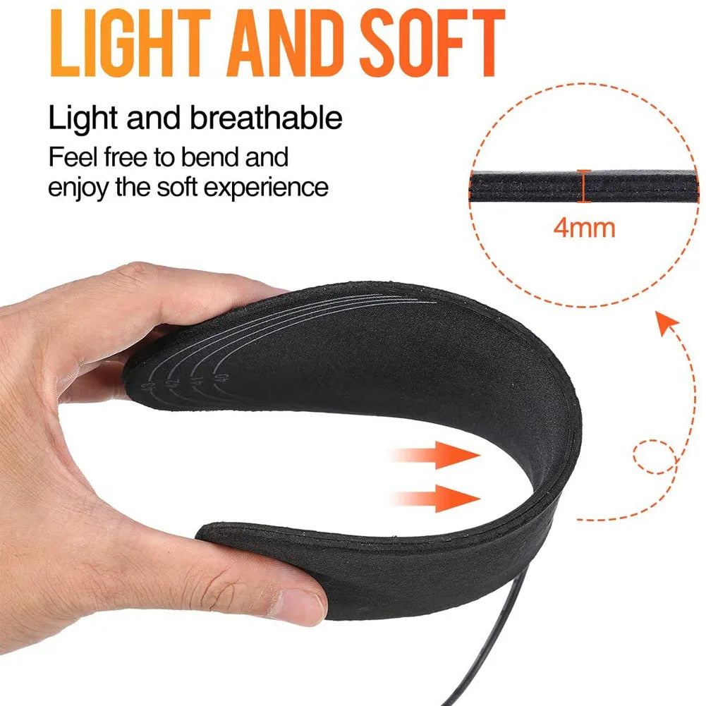 USB heated insoles for boots and sneakers, cuttable design, winter warm pad