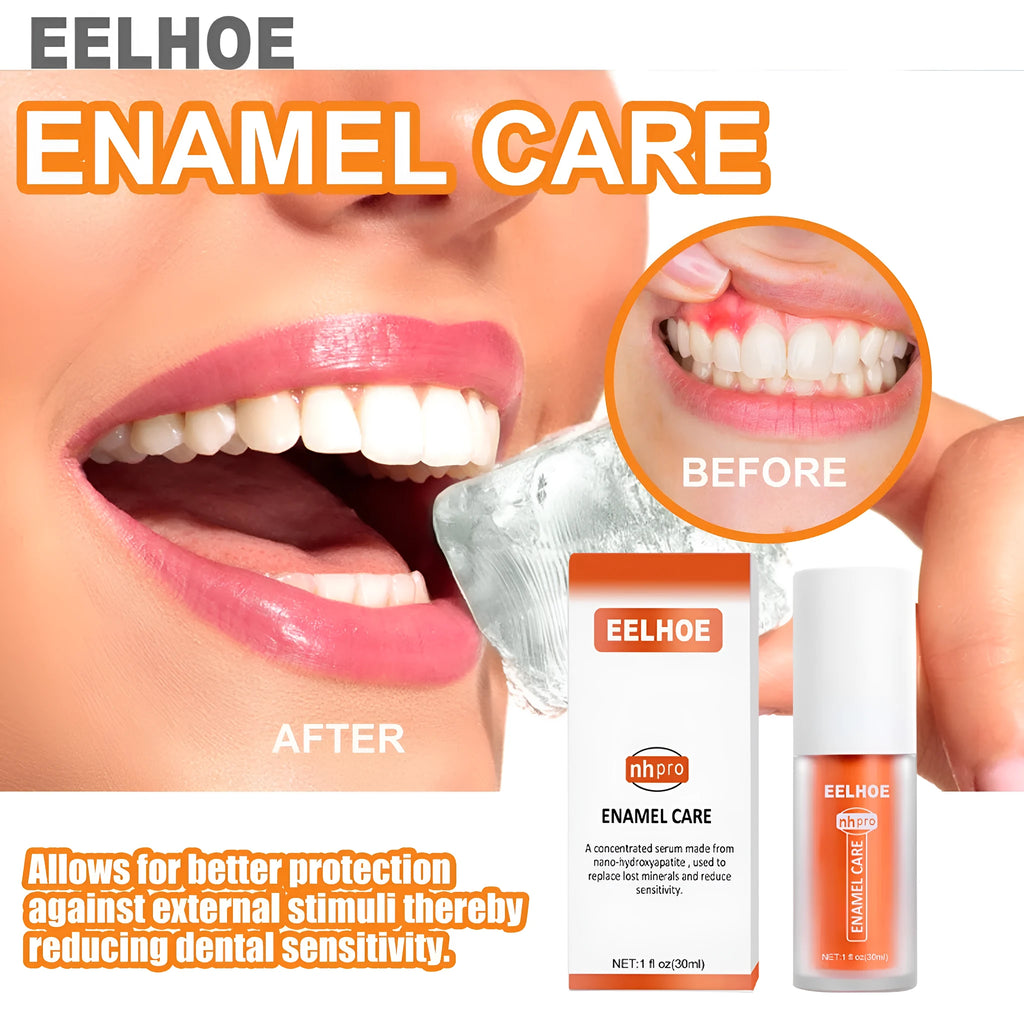 30ml fluoride-free oral cleaning care liquid for whitening teeth, compact 12.5cm x 3.4cm x 3.4cm