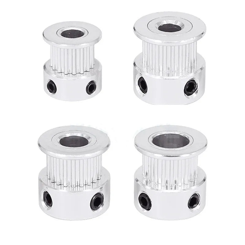 2GT timing belt pulley wheel stainless steel extrusion gear 16 teeth white 3D printer accessory