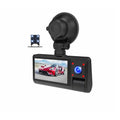 Black G50 dashboard camera with 3-inch screen and wide-angle lens for car windshield mounting