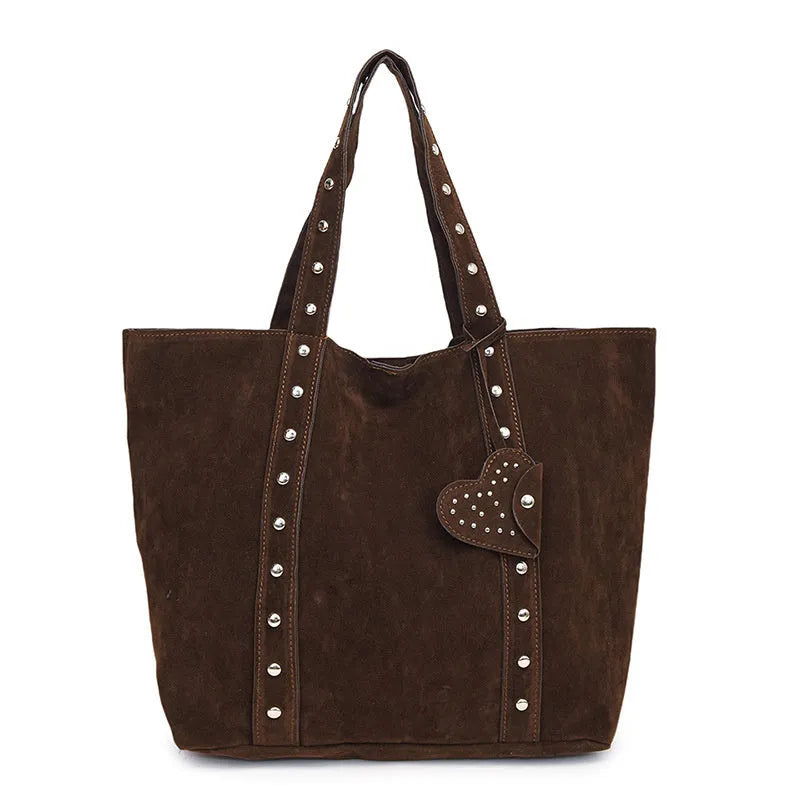 Black PU women's tote bag with double shoulder strap, shown with dimensions 33cm wide by 32cm tall.