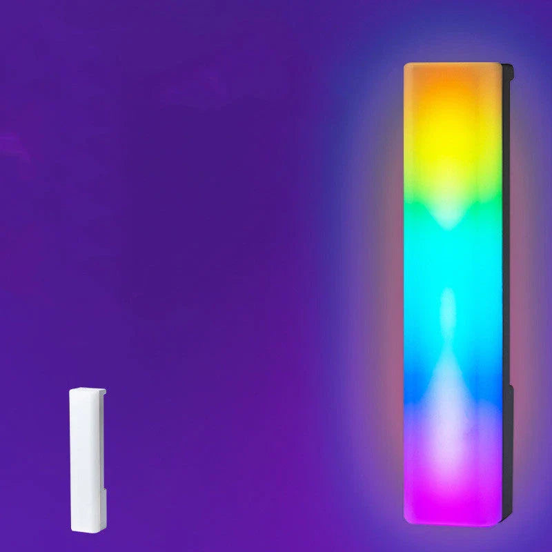 3D RGB table lamp with voice-activated color changing lights, modern design for home decor and gaming