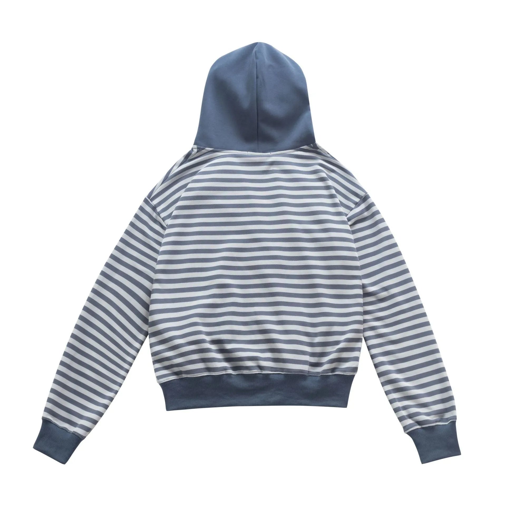 Women's autumn retro oblique zip cotton cardigan coat in gray short length 40cm long sleeve