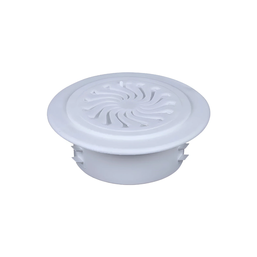 Plastic air conditioning hole cover kit with plug caps, splits, and sealing glue for wall gaps