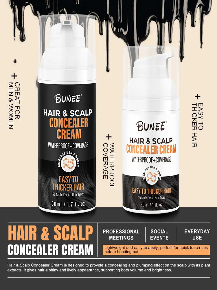 30 ml bottle of scalp concealer pomade for thinning hair with applicator.