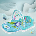 Baby fitness frame pedal piano toy in animal theme colours for infant development