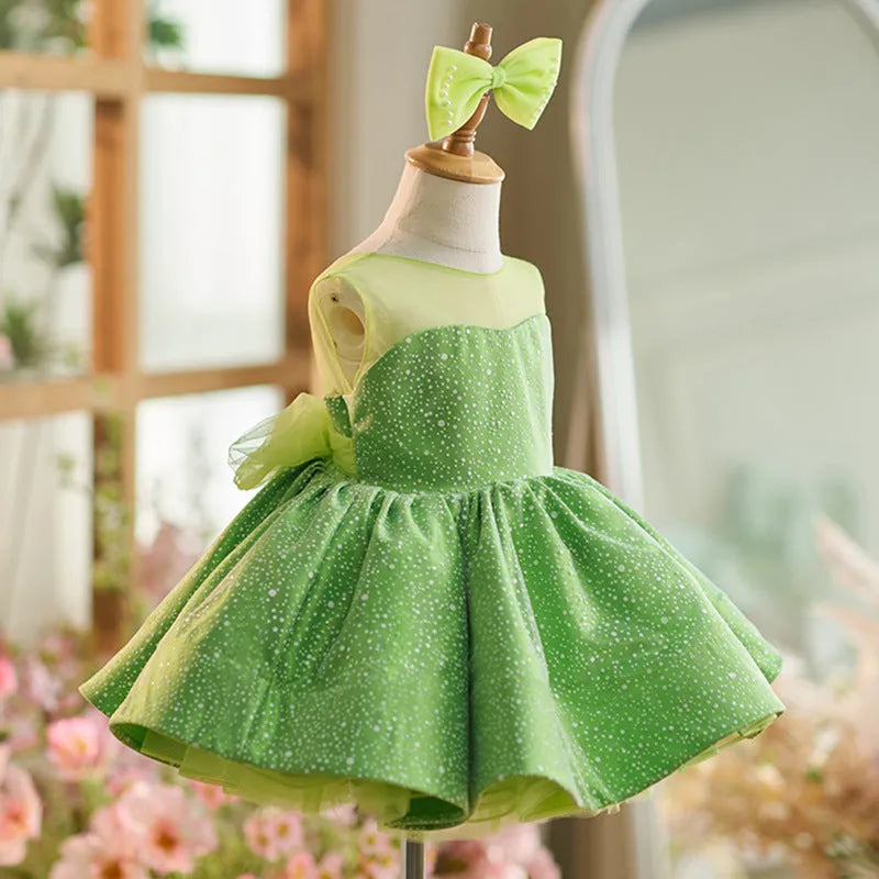 New Mint Mambo green polyester girls pettiskirt with princess-style fluffy layers