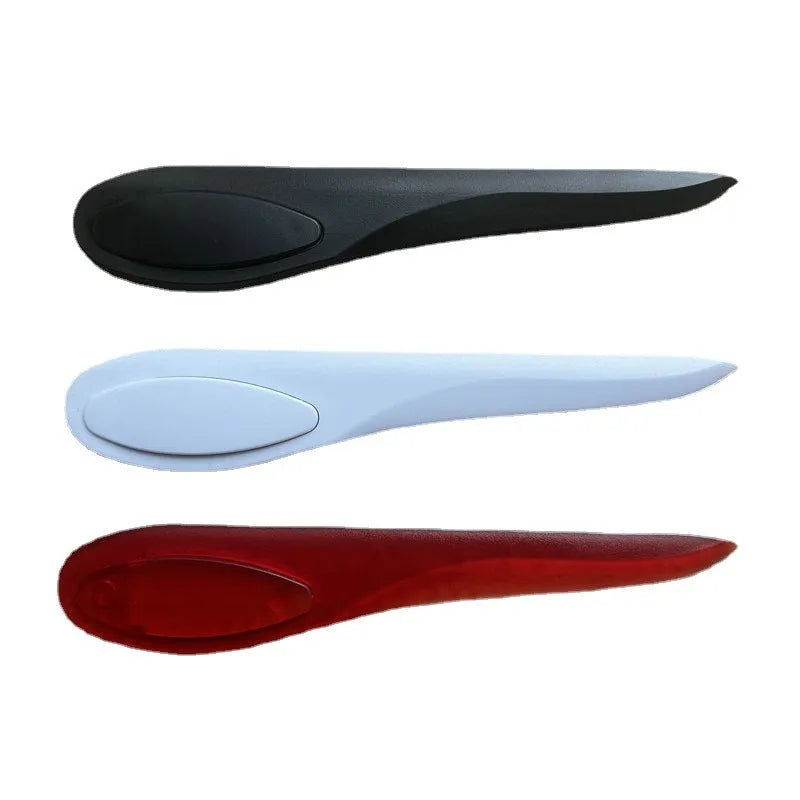Plastic paper cutter A4 Willow Leaf Art, 16.9x3.2x0.45cm, available in black red and white
