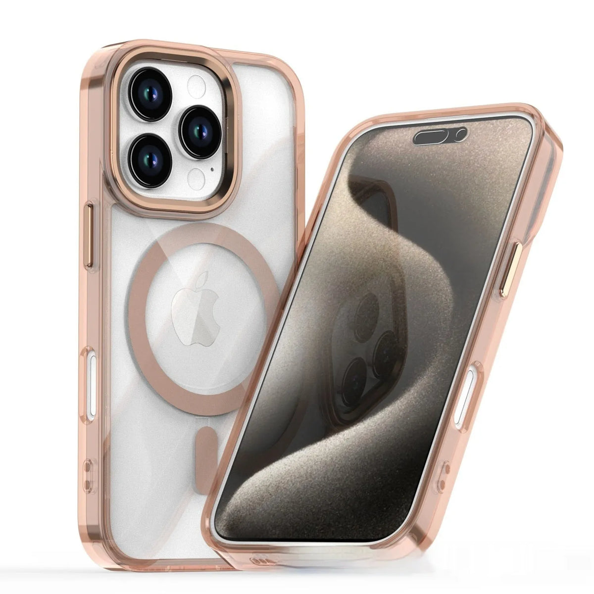 Magnetic transparent drop-resistant protective cover for Apple iPhone in multiple colours