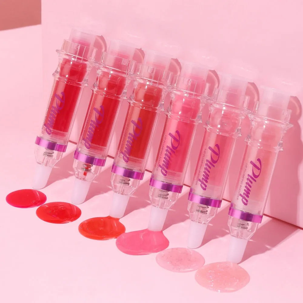 Tube of Rich Lip Color liquid lipstick in a shiny finish, shown in one of six available shades.