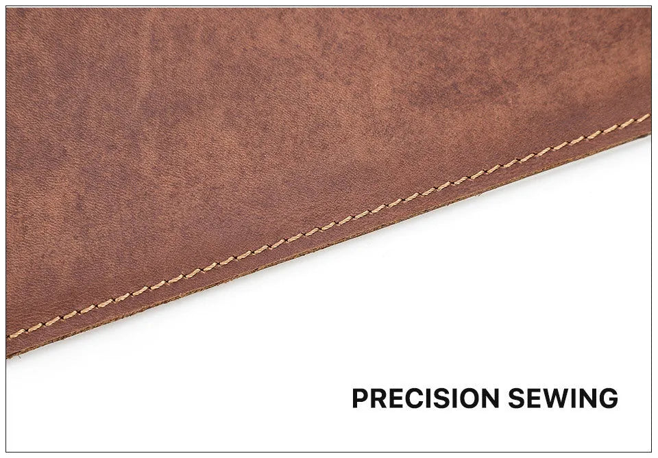 Brown crazy horse leather laptop bag for 13.3-inch MacBook Pro and MacBook Air, horizontal or vertical style