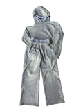 Men's punk print hoodie and matching trousers set in loose fit.