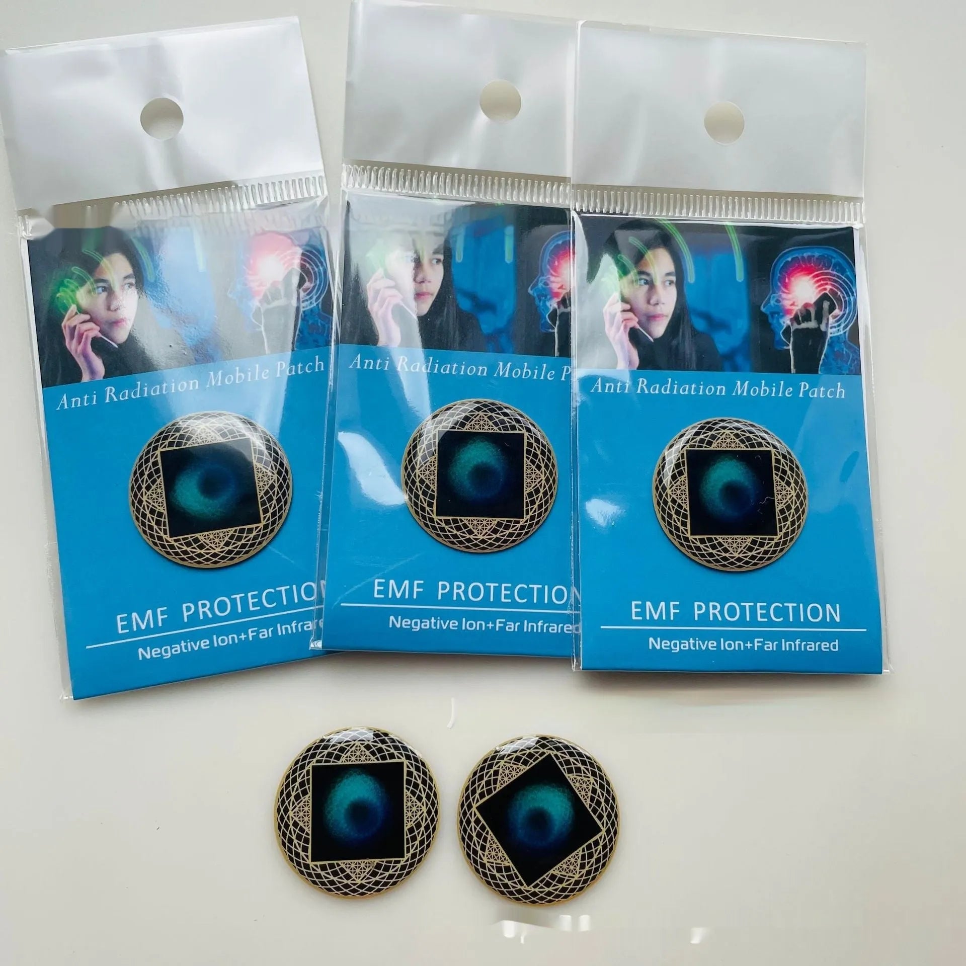Anion Phone Sticker THz Energy Shield 1 pack, radiation elimination sticker for mobile phone, default style