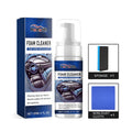 Fast car interior cleaning kit with 120ml bottle, sponge, and microfiber cloth.