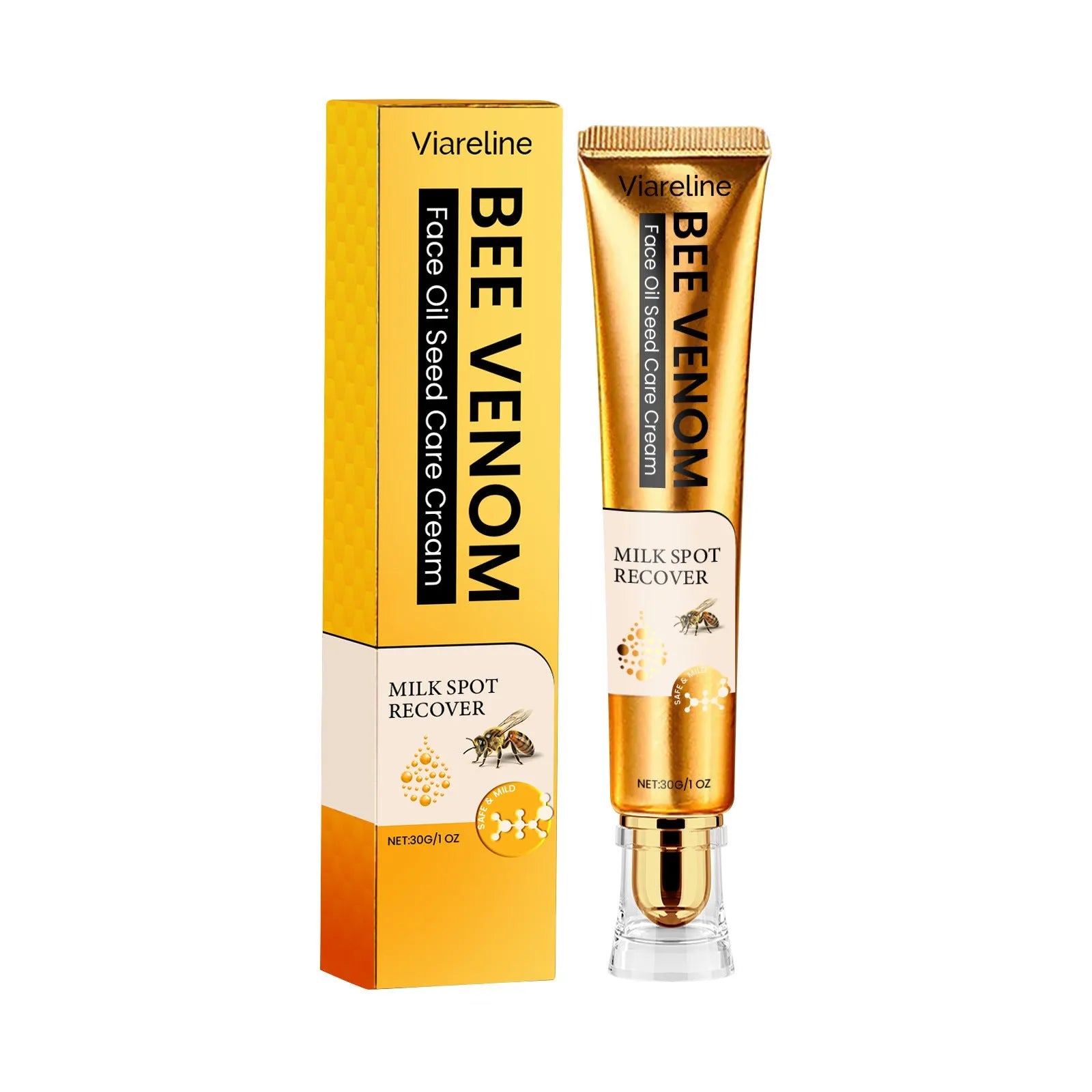 30g facial neck cream in container with pump dispenser for moisturising dry skin