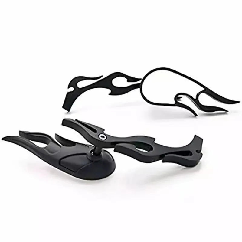 Universal convex rearview mirror pair with 16cm adjustable rods for motorcycle modifications