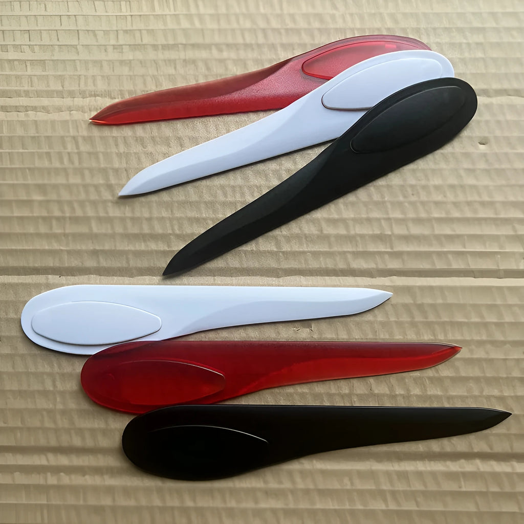 Plastic paper cutter A4 Willow Leaf Art, 16.9x3.2x0.45cm, available in black red and white