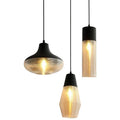 Glass creative chandelier for modern staircase cafe bar restaurant 220V pendant light