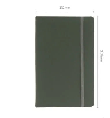 A5 tactile PU hardcover notebook with 96 sheets, available in multiple colours including black and champagne gold