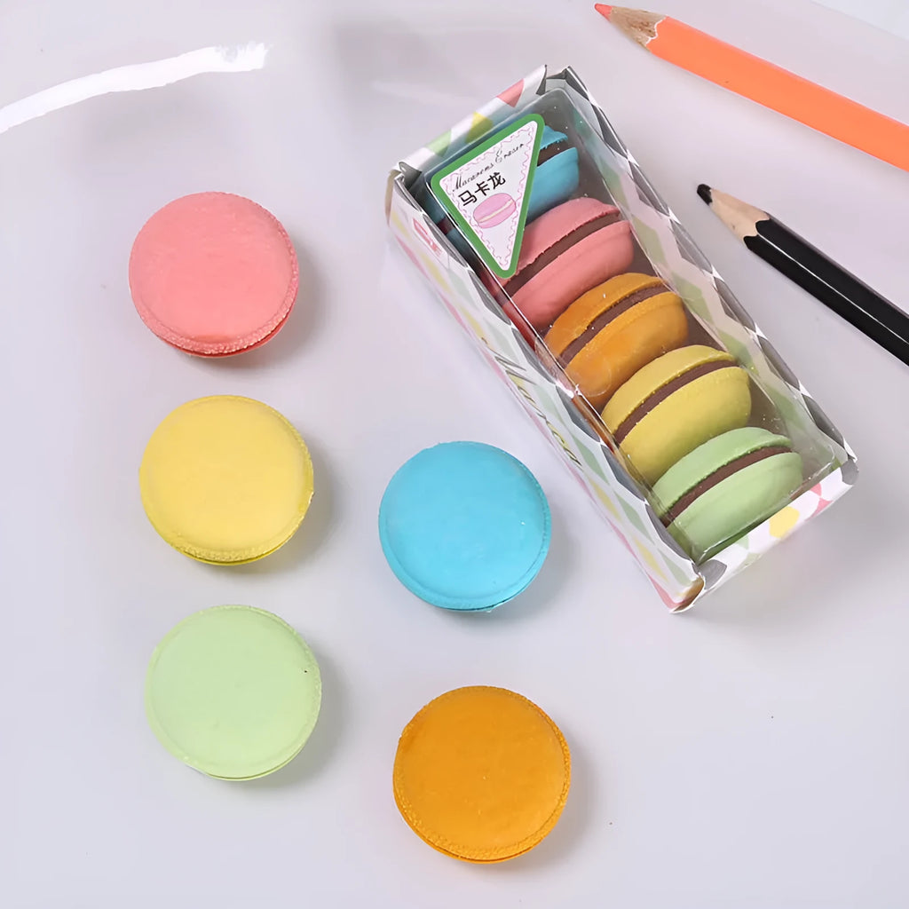 Small animal eraser in macaron colour, removable and assembleable, single 3.1cm x 1.5cm size