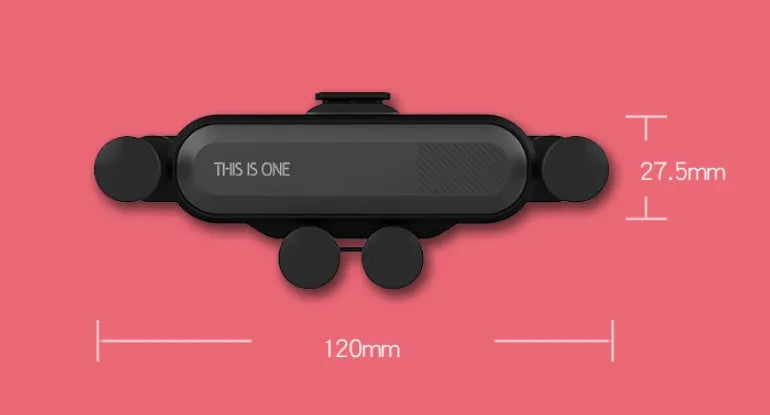 Universal magnetic car phone holder mounted on vehicle air vent with adjustable ball joint