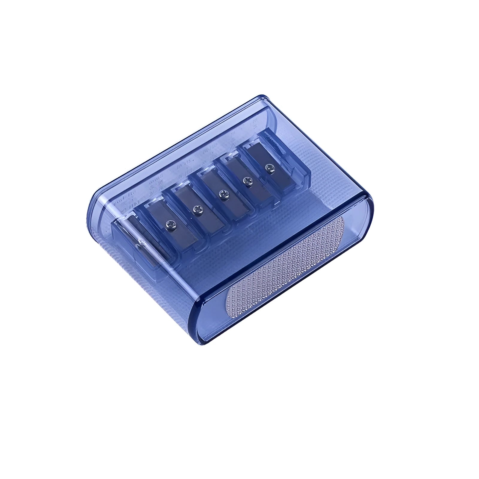 LK06 six-hole manual pencil sharpener with ABS plastic construction and stationary blade