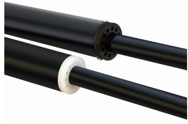 Black high pressure air cylinder for motorcycle and bicycle tyre inflation