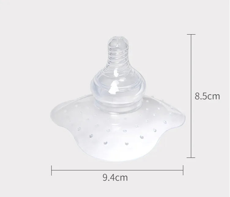 Nursing nipple protectors in petals and transparent colours for breastfeeding support