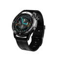 Black smartwatch with 1.54-inch screen compatible with iPhone and Android phones