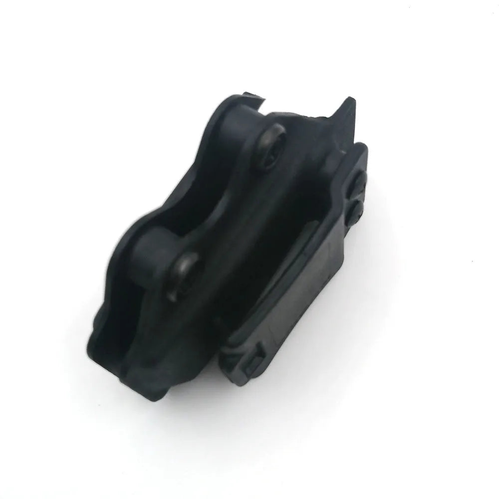 Black nylon pistol magazine pouch with open top for right-hand draw, 9.5 x 5.5 x 4 cm