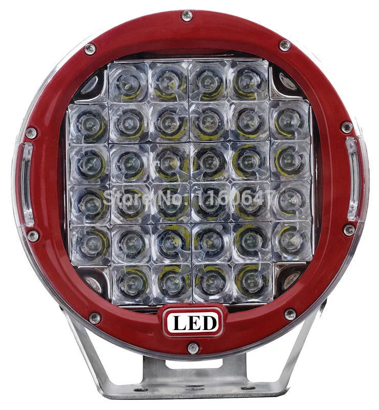 Front spotlight LED fog light 220mm alloy die-cast black with 30° beam
