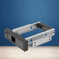 Black hard disk tray for vertical desktop chassis measuring 183mm by 146mm by 42mm