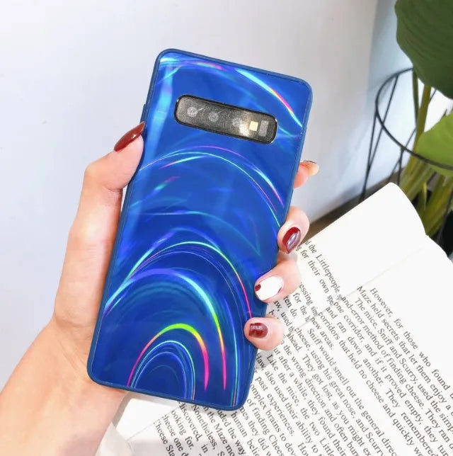 Marble pattern shockproof silicone phone case for Samsung Galaxy in seven colour options