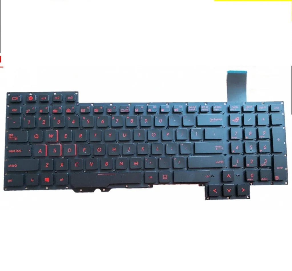 Black wired notebook keyboard with PS/2 cable, multimedia keys, and compact design on a desk.