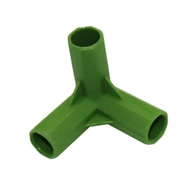 PP plant support connectors for 11mm garden stakes with 3-way and 4-way joiners